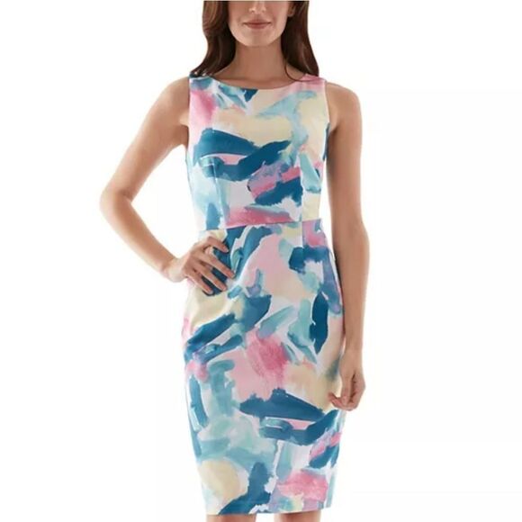 APT.9®"WOMEN"S SLEEVELESS BOATNECK SHEATH DRESS - Picture 12 of 13